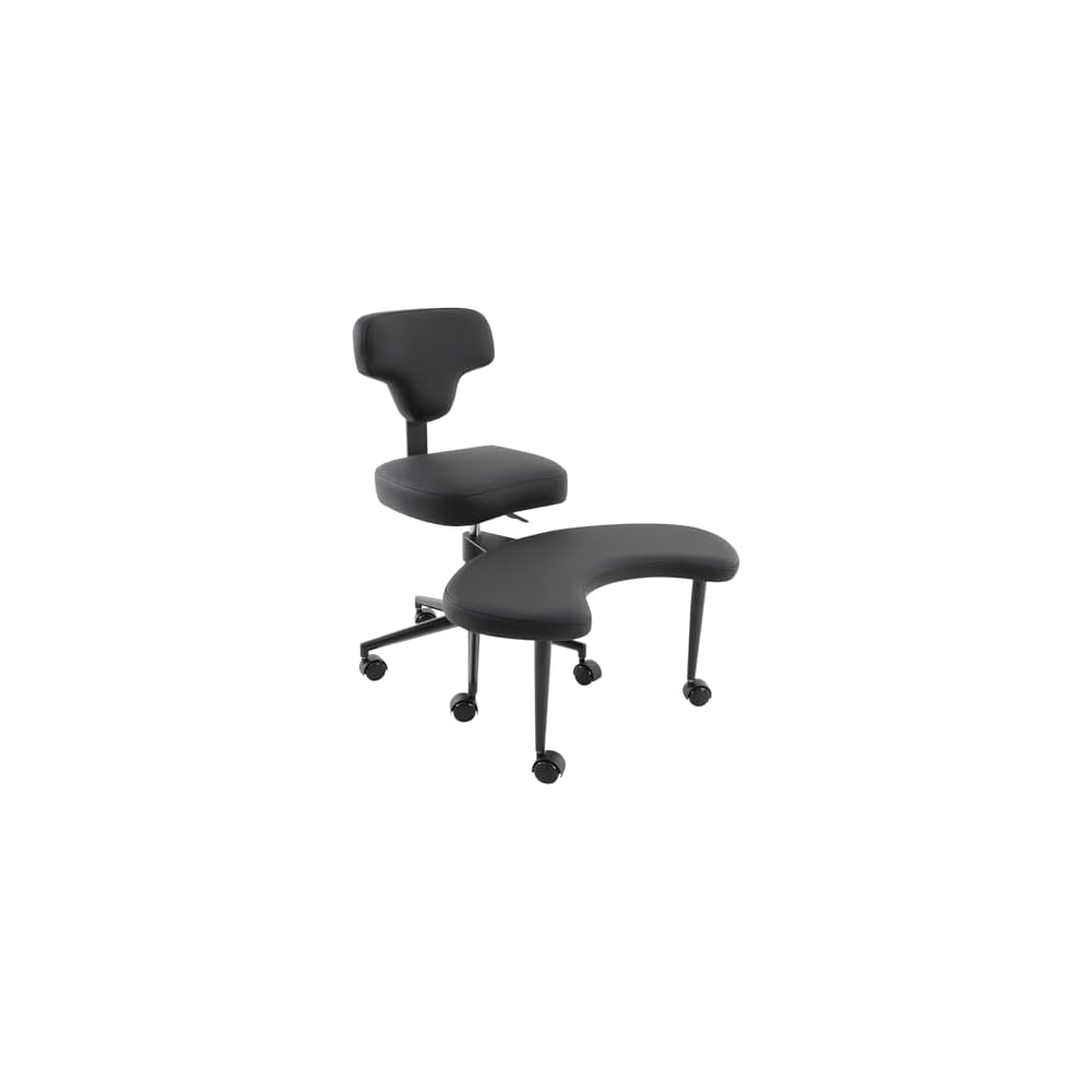 Cross Legged Office Chair, Ergonomic Criss Cross Desk Chair, Height Adjustable ADHD Chairs with 360°Rotating Footrest, Meditation Yoga Kneeling Chairs for Home Office Study (White)