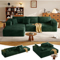 108.2" Boneless L-Shaped Modular Cloud Sectional Sofa for Living Room